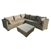 Σαλόνι Γωνία Κήπου Damina Σετ 6τμχ Wicker Rattan 200-03-001