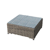 Σαλόνι Γωνία Κήπου Aruba Σετ 3τμχ Wicker Rattan 200-03-002