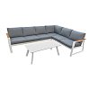 Γωνία Κήπου σετ 2τμχ Αλουμινίου Livia 5528 G 200-60-058