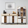 Μπουφές Palmor Χρυσό Δρυς-Λευκό 150x40x101cm TO-PALMOR4D2S