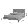 Κρεβάτι Fortuna Μπεζ 160x200cm GR-FORT16-M01