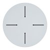 Επιφάνεια τραπεζιού Fervor pakoworld HPL ivory Φ69εκ πάχους 12mm 215-000002