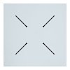 Επιφάνεια τραπεζιού Fervor pakoworld HPL ivory 70x70εκ πάχους 12mm 215-000003