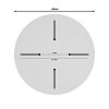 Επιφάνεια τραπεζιού Skyline pakoworld Werzalit ivory Φ60εκ πάχους 25mm 215-000015