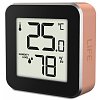 Life Alu Mini 221-0228 Ψηφιακό Θερμόμετρο Υγρόμετρο Ροζ Χρυσό