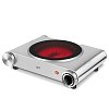 Life CERAMICA Single Επιτραπέζια Μονή Κεραμική Εστία Inox 1200W 221-0378