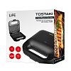 LIFE TOSTAKI Τοστιέρα με Αντικολλητικές Grill Πλάκες 750W 221-0437