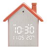 Ψηφιακό Ρολόι Ξυπνητήρι LED Life Tiny House Peach 221-0454