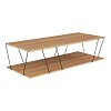 Τραπέζι σαλονιού Tars pakoworld sonoma-μαύρο 120x50x30εκ 225-000023