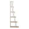 Βιβλιοθήκη mini Tars pakoworld sonoma-μαύρο 50x22x150εκ 225-000026