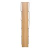Βιβλιοθήκη mini Tars pakoworld sonoma-μαύρο 50x22x150εκ 225-000026