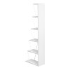 Βιβλιοθήκη mini Tars pakoworld λευκό 50x22x150εκ 225-000028