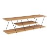 Έπιπλο τηλεόρασης Tars pakoworld sonoma-μαύρο 120x30x33εκ 225-000029