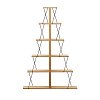Βιβλιοθήκη mini Tars pakoworld sonoma-μαύρο 100x22x150εκ 225-000040