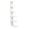 Βιβλιοθήκη mini Tars pakoworld λευκό 100x22x150εκ 225-000042