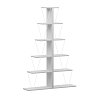 Βιβλιοθήκη mini Tars pakoworld λευκό 100x22x150εκ 225-000042