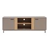 Έπιπλο τηλεόρασης Polenio pakoworld taupe με φυσικό 150x40x53εκ 225-000099