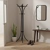 Καλόγερος ρούχων Zensine pakoworld μέταλλο σε μαύρη απόχρωση 51x63x175εκ 226-000024