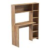 Γραφείο με βιβλιοθήκη Janson pakoworld oak 113.2x40x141.8εκ 230-000082
