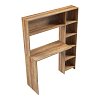 Γραφείο με βιβλιοθήκη Janson pakoworld oak 113.2x40x141.8εκ 230-000082