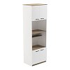 Ντουλάπα κουζίνας Rowan pakoworld σε λευκή-sonoma απόχρωση 60x42x182εκ 230-000085