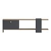 Έπιπλο τηλεόρασης Standi pakoworld σε sonoma-ανθρακί 120x25x36.8εκ 230-000200