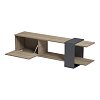 Έπιπλο τηλεόρασης Standi pakoworld σε sonoma-ανθρακί 120x25x36.8εκ 230-000200