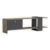 Έπιπλο τηλεόρασης Standi pakoworld σε sonoma-ανθρακί 120x25x36.8εκ 230-000200