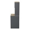 Έπιπλο πλυντηρίου Chaxe pakoworld ανθρακί-sonoma 65x32.5x183.6εκ 230-000203
