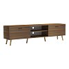 Έπιπλο τηλεόρασης Gorna pakoworld καρυδί 180x35x48.6εκ 230-000206