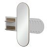 Κρεμάστρα με καθρέπτη Baunty pakoworld sonoma-λευκό 125x11x122εκ 230-000209
