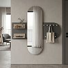 Κρεμάστρα με καθρέπτη Baunty pakoworld sonoma-ανθρακί 125x11x122εκ 230-000210