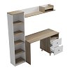 Σύνθεση γραφείου Kontor pakoworld sonoma-λευκό 160x50x158,2εκ 230-000211