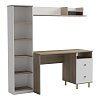 Σύνθεση γραφείου Kontor pakoworld sonoma-λευκό 160x50x158,2εκ 230-000211