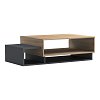 Τραπέζι σαλονιού Dekost pakoworld σε sonoma-ανθρακί 105x50x32εκ 230-000216