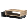 Τραπέζι σαλονιού Dekost pakoworld σε sonoma-ανθρακί 105x50x32εκ 230-000216