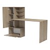 Γραφείο εργασίας με βιβλιοθήκη Felanbo pakoworld sonoma 160x60x125εκ 230-000259