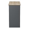 Τραπέζι μπαρ Riff pakoworld ανθρακί-επιφάνεια sonoma 120x55x105εκ 230-000264