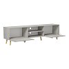 Έπιπλο τηλεόρασης Gorna pakoworld μπεζ εφέ μαρμάρου 180x35x48.6εκ 230-000268