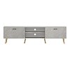 Έπιπλο τηλεόρασης Gorna pakoworld μπεζ εφέ μαρμάρου 180x35x48.6εκ 230-000268