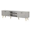 Έπιπλο τηλεόρασης Gorna pakoworld μπεζ εφέ μαρμάρου 180x35x48.6εκ 230-000268