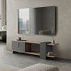 Έπιπλο τηλεόρασης Standi pakoworld σε sonoma-ανθρακί 120x25x36.8εκ 230-000200