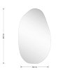 Καθρέπτης Frameless 2 pakoworld 50x1.2x85εκ 233-000009