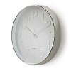 Ρολόι Τοίχου Nedis White & Silver 233-0033