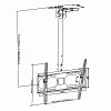NEDIS TVCM1350BK Βάση Οροφής 42"-65" 233-2015