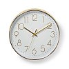 Ρολόι Τοίχου Nedis Gold / White 233-2242