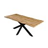 Tραπέζι Gilman pakoworld MDF sonoma-μαύρο 150x90x75εκ 235-000021