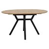 Tραπέζι Frances pakoworld επεκτεινόμενο MDF sonoma-μαύρο 100-140x100x75εκ 235-000023