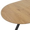 Tραπέζι Frances pakoworld επεκτεινόμενο MDF sonoma-μαύρο 100-140x100x75εκ 235-000023