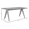 Τραπέζι Winslow pakoworld ξύλο rubberwood ανοικτό καρυδί 160x85x75εκ 247-000001